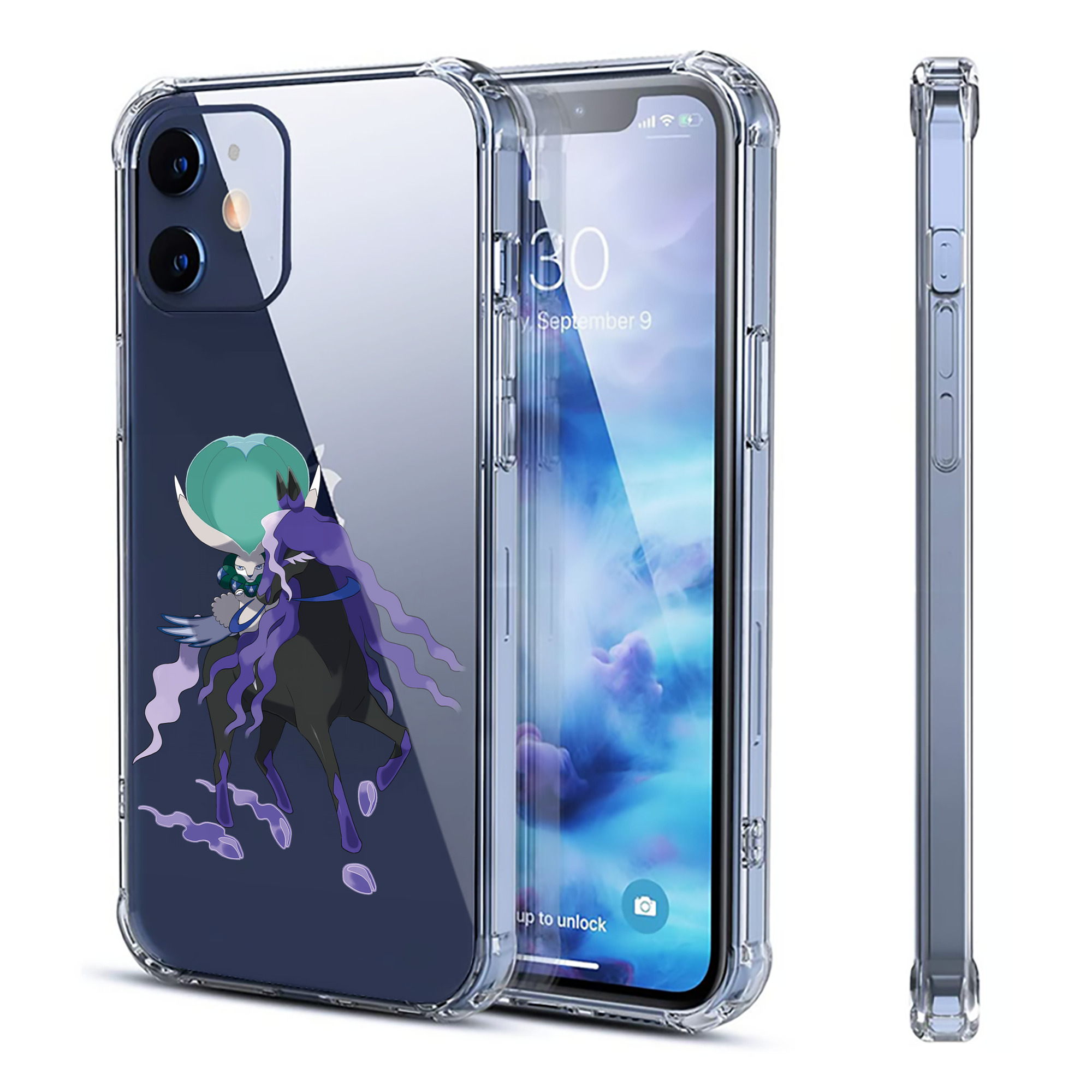 （画像用） ポケットモンスター Pokémon 【iPhone 12シリーズ対応】透明スマホケース（クリアソフトケース）